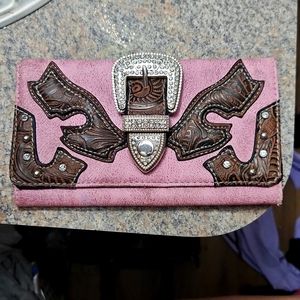 Western rhinestone Wallet